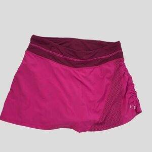 Moving Comfort Running Skort size Small EUC  , pink orange